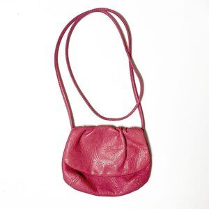 Fossil Pink Pebbled Leather Small Crossbody Purse